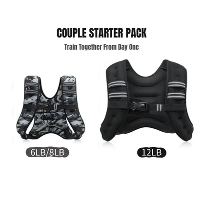 【Backtoschool】Zelus Weighted Vests,Adjustable 6-30Lbs,Weighted Vest with Reflective Stripes&Adjustable Straps,Workout Enhancer for Motivational Walking,Running,Rucking,Core&Posture Boost|Fitness Challenge,Outdoorfun|#Tiktokshopbacktoschool