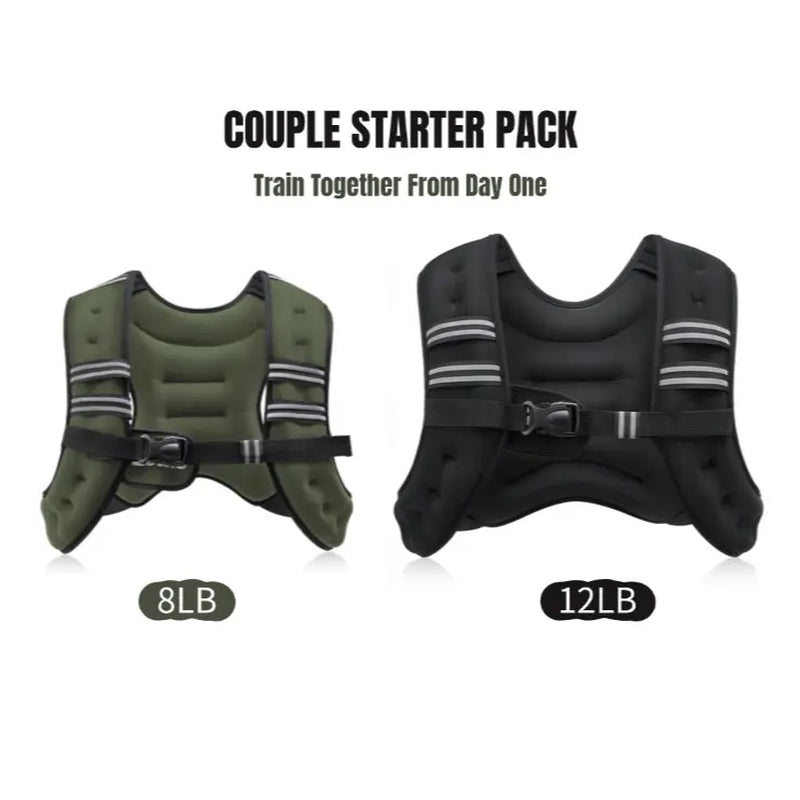 【Backtoschool】Zelus Weighted Vests,Adjustable 6-30Lbs,Weighted Vest with Reflective Stripes&Adjustable Straps,Workout Enhancer for Motivational Walking,Running,Rucking,Core&Posture Boost|Fitness Challenge,Outdoorfun|#Tiktokshopbacktoschool