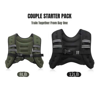 【Backtoschool】Zelus Weighted Vests,Adjustable 6-30Lbs,Weighted Vest with Reflective Stripes&Adjustable Straps,Workout Enhancer for Motivational Walking,Running,Rucking,Core&Posture Boost|Fitness Challenge,Outdoorfun|#Tiktokshopbacktoschool