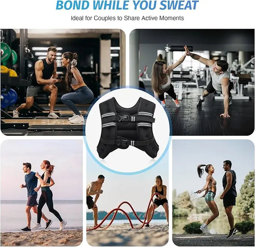 【Backtoschool】Zelus Weighted Vests,Adjustable 6-30Lbs,Weighted Vest with Reflective Stripes&Adjustable Straps,Workout Enhancer for Motivational Walking,Running,Rucking,Core&Posture Boost|Fitness Challenge,Outdoorfun|#Tiktokshopbacktoschool