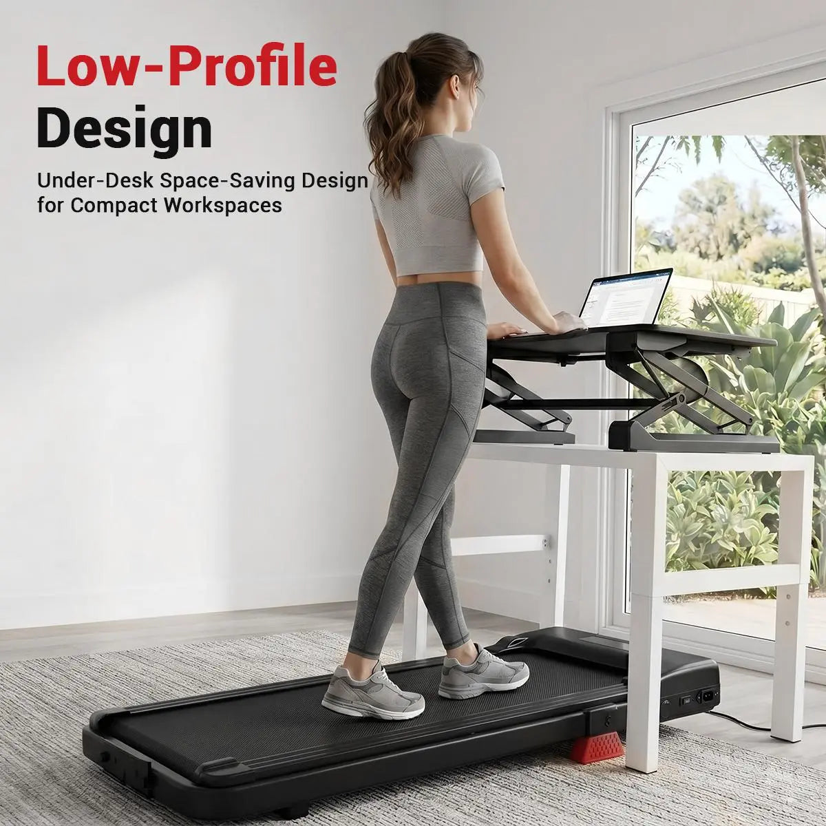 Umay Walking Pad Folding Walking Treadmill for Home/Office, 16% Incline, Handrails, 300 Lbs Capacity Indoor Walking Machine Summerwins Tiktokshopbacktoschool Portable Walking Pad Foldable Walking Treadmill