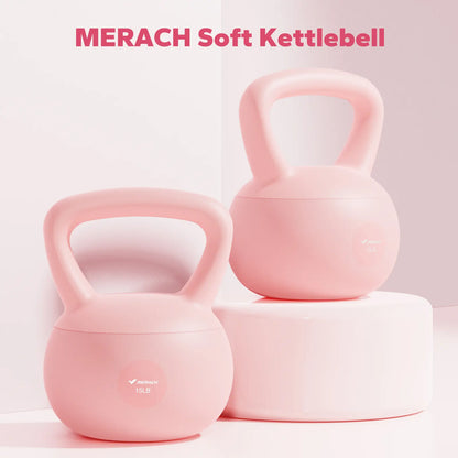 Merach Soft Kettlebell with Handle for Weightlifting Conditioning Strength and Core Training, Weightlifting Kettlebell for Home Gym, Fitness Equipment Backtoschool