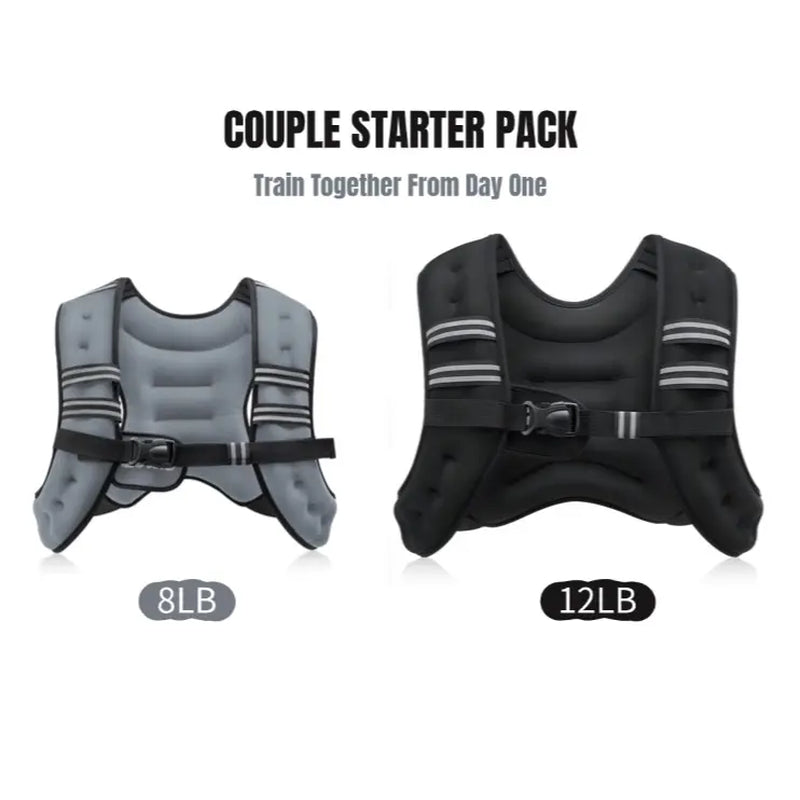 【Backtoschool】Zelus Weighted Vests,Adjustable 6-30Lbs,Weighted Vest with Reflective Stripes&Adjustable Straps,Workout Enhancer for Motivational Walking,Running,Rucking,Core&Posture Boost|Fitness Challenge,Outdoorfun|#Tiktokshopbacktoschool