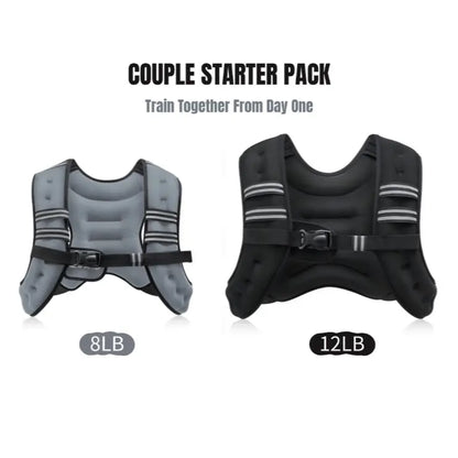 【Backtoschool】Zelus Weighted Vests,Adjustable 6-30Lbs,Weighted Vest with Reflective Stripes&Adjustable Straps,Workout Enhancer for Motivational Walking,Running,Rucking,Core&Posture Boost|Fitness Challenge,Outdoorfun|#Tiktokshopbacktoschool