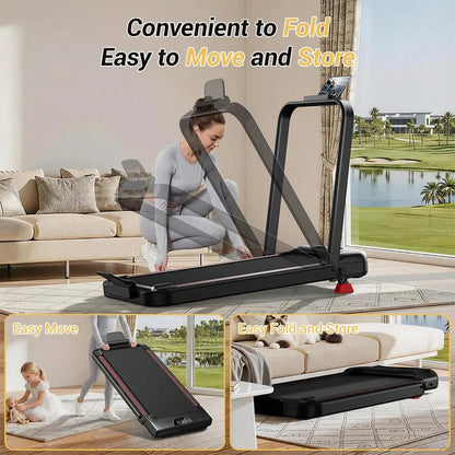 Umay Walking Pad Folding Walking Treadmill for Home/Office, 16% Incline, Handrails, 300 Lbs Capacity Indoor Walking Machine Summerwins Tiktokshopbacktoschool Portable Walking Pad Foldable Walking Treadmill