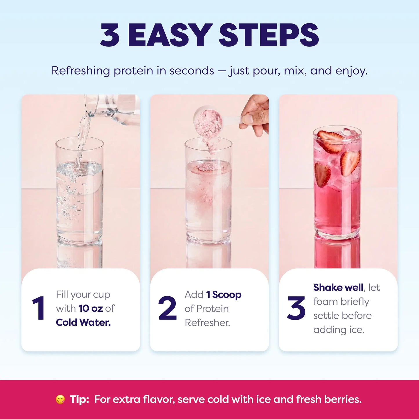 Javvy Cosmic Protein Drink Tiktok Exclusive Bundle Blackberry Lemonade, Mango Pineapple * Strawberry Acai Refresher Clear Whey Protein Drink Mix, 45Mg Caffeine, 0G Sugar, 10G Protein, with Fiber & Electrolytes, 20 Servings Each