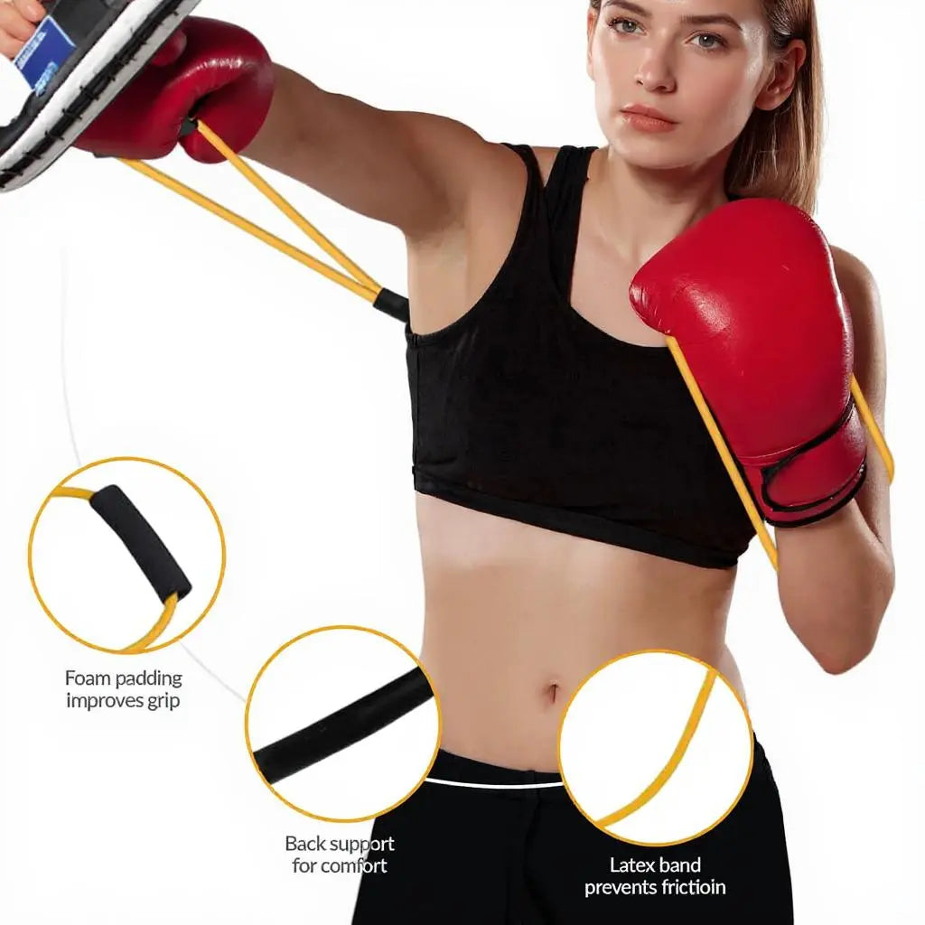 Coresyncgear Boxing Resistance Band - Stock up Mother'S Day - Training Gear for Faster Punch Speed & Power - Full-Body Cardio Fitness Home Gym Workout Kit