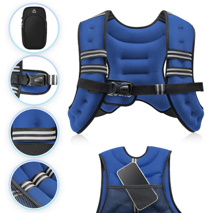 【Backtoschool】Zelus Weighted Vests,Adjustable 6-30Lbs,Weighted Vest with Reflective Stripes&Adjustable Straps,Workout Enhancer for Motivational Walking,Running,Rucking,Core&Posture Boost|Fitness Challenge,Outdoorfun|#Tiktokshopbacktoschool