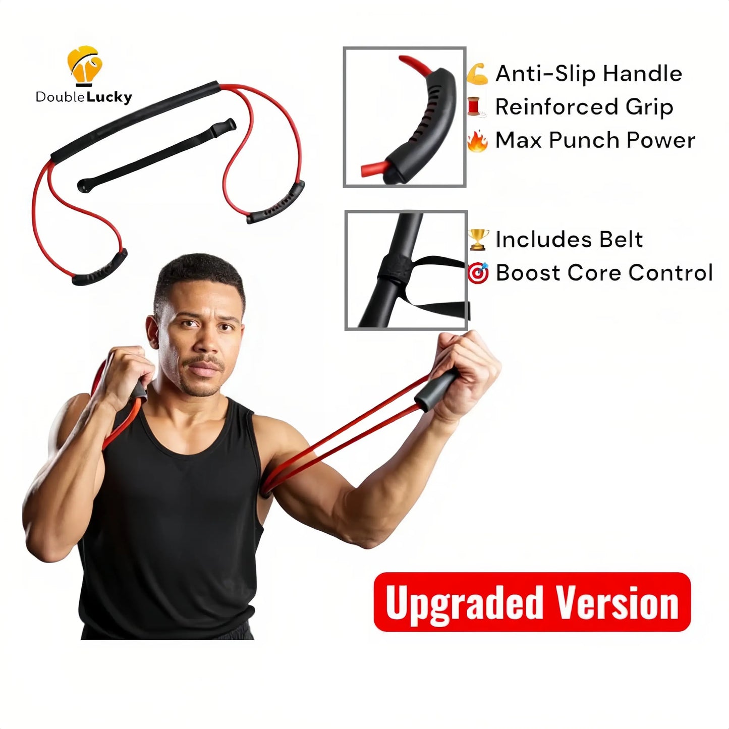 Coresyncgear Boxing Resistance Band - Stock up Mother'S Day - Training Gear for Faster Punch Speed & Power - Full-Body Cardio Fitness Home Gym Workout Kit