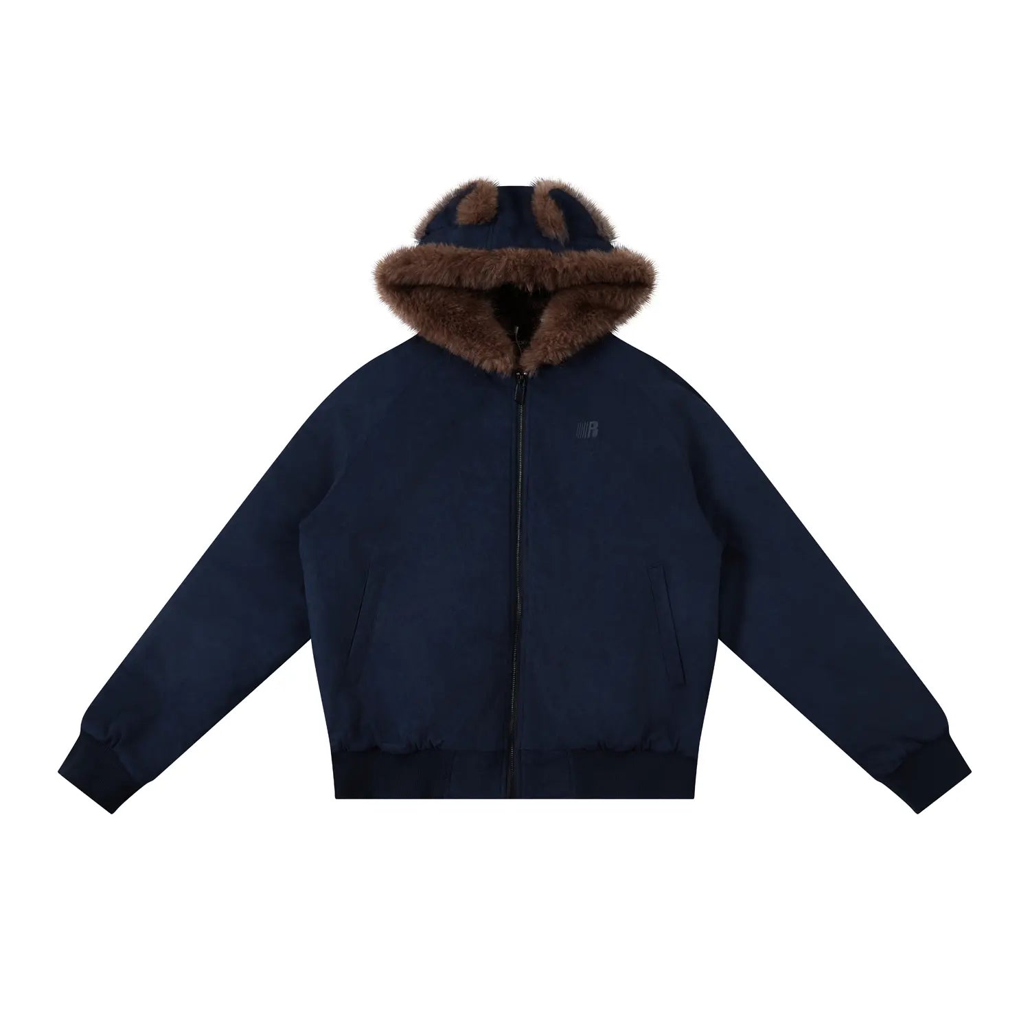 FDR Oversized Faux Suede Cozy Jacket with Cat Ears & Leopard Print Soft Warm Faux Fur Lining Unisex Womenswear Sweatshirts Fall Fashion Coat Winter Outfits