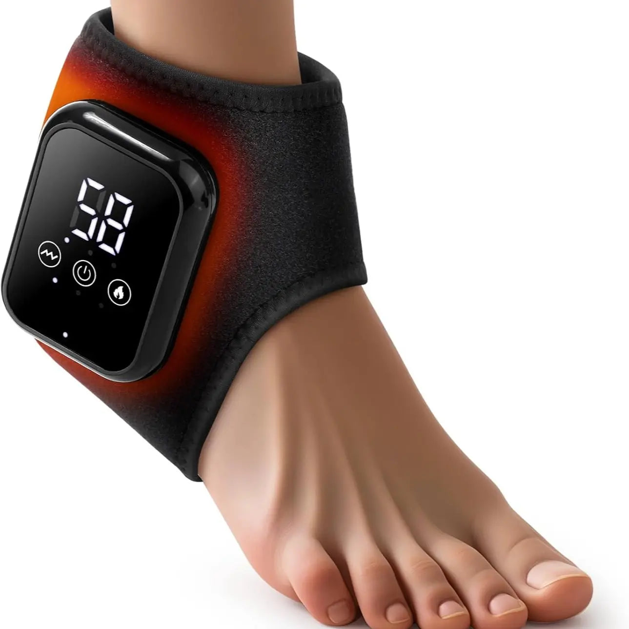 Ankle Massager for Pain Relief, Ankle Heating Pad with Massage, Ankle Massager for Circulation and Pain Relief, Heated Ankle Brace Wrap,Back to School,Back to School Haul