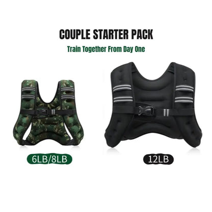【Backtoschool】Zelus Weighted Vests,Adjustable 6-30Lbs,Weighted Vest with Reflective Stripes&Adjustable Straps,Workout Enhancer for Motivational Walking,Running,Rucking,Core&Posture Boost|Fitness Challenge,Outdoorfun|#Tiktokshopbacktoschool