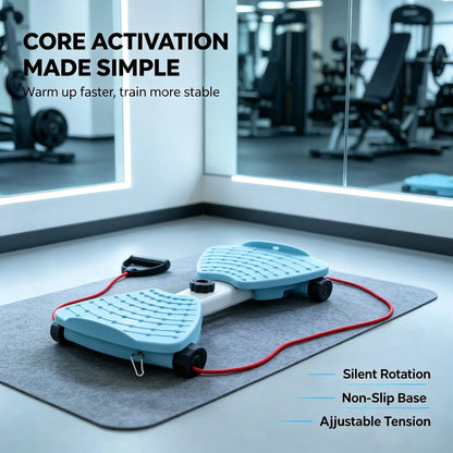 Waist Rotation Workout Machine Twister Board with Detachableresistance Bands,Rotatingbalance Trainer with Massage Nodes, Non-Slip Waist Twisting Plate, Compact Portablehome Gym Gear for Full Body Exercise, Indoorfitness Equipment for Home & Office