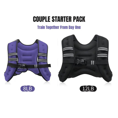 【Backtoschool】Zelus Weighted Vests,Adjustable 6-30Lbs,Weighted Vest with Reflective Stripes&Adjustable Straps,Workout Enhancer for Motivational Walking,Running,Rucking,Core&Posture Boost|Fitness Challenge,Outdoorfun|#Tiktokshopbacktoschool