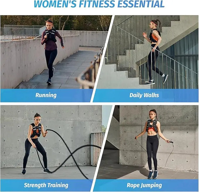 【Backtoschool】Zelus Weighted Vests,Adjustable 6-30Lbs,Weighted Vest with Reflective Stripes&Adjustable Straps,Workout Enhancer for Motivational Walking,Running,Rucking,Core&Posture Boost|Fitness Challenge,Outdoorfun|#Tiktokshopbacktoschool