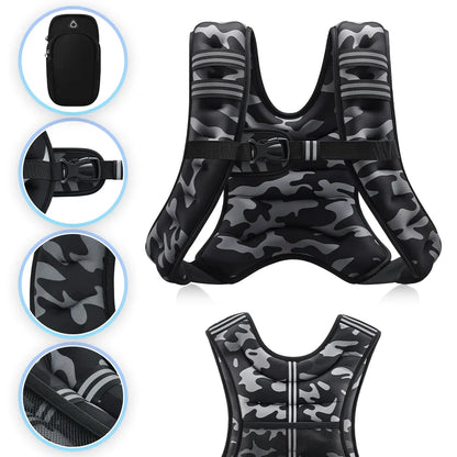 【Backtoschool】Zelus Weighted Vests,Adjustable 6-30Lbs,Weighted Vest with Reflective Stripes&Adjustable Straps,Workout Enhancer for Motivational Walking,Running,Rucking,Core&Posture Boost|Fitness Challenge,Outdoorfun|#Tiktokshopbacktoschool