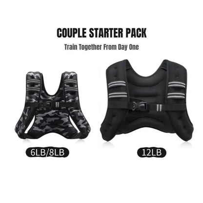 【Backtoschool】Zelus Weighted Vests,Adjustable 6-30Lbs,Weighted Vest with Reflective Stripes&Adjustable Straps,Workout Enhancer for Motivational Walking,Running,Rucking,Core&Posture Boost|Fitness Challenge,Outdoorfun|#Tiktokshopbacktoschool