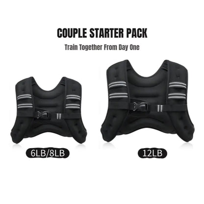 【Backtoschool】Zelus Weighted Vests,Adjustable 6-30Lbs,Weighted Vest with Reflective Stripes&Adjustable Straps,Workout Enhancer for Motivational Walking,Running,Rucking,Core&Posture Boost|Fitness Challenge,Outdoorfun|#Tiktokshopbacktoschool